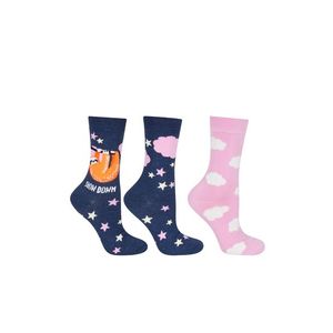 Dámské modro-růžové ponožky Slow Down - Dvojbalení obraz