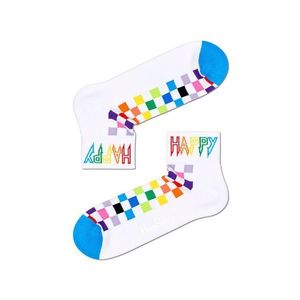 Happy Socks - Ponožky Rainbow Check 1/4 Crew obraz