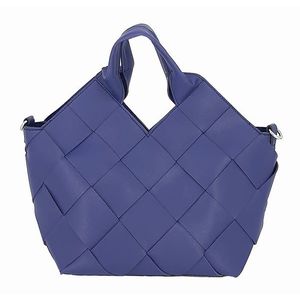 Designová modrá kabelka s kosmetickou taškou obraz