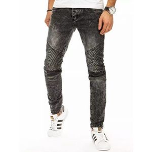 Trendové tmavě šedé džíny obraz