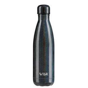 Wink Bottle - Termo láhev RAINBOW BLACK obraz