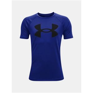 Tmavě modré tričko Under Armour UA Tech Big Logo SS obraz