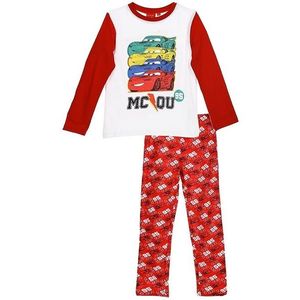 Cars červeno-bílé chlapecké pyžamo obraz