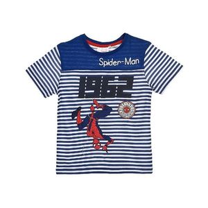 Spider-man modré chlapecké pruhované tričko obraz