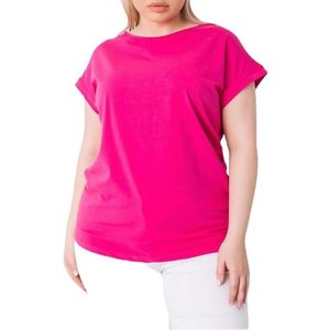 Růžové dámské tričko s krátkými rukávy obraz