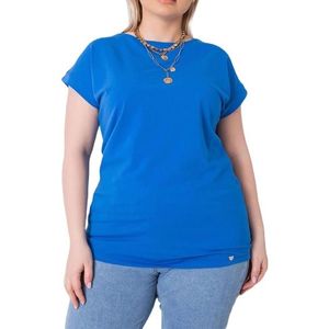 Modré dámské tričko s krátkými rukávy obraz