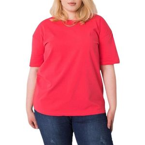 červené dámské basic tričko s krátkými rukávy obraz