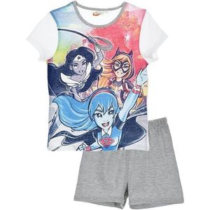 Dc super hero girls dívčí šedo-bílé pyžamo obraz