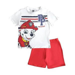 Paw patrol marshall červeno-bílé chlapecké pyžamo obraz