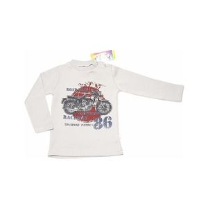 Chlapecké smetanové tričko s motorkou obraz
