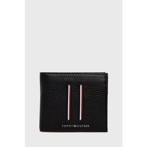 Černá pánská kožená malá peněženka Tommy Hilfiger obraz