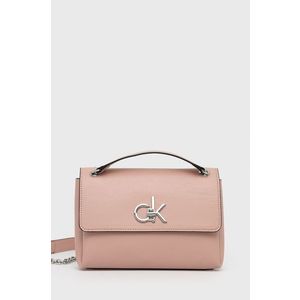 Růžová malá crossbody kabelka Calvin Klein obraz