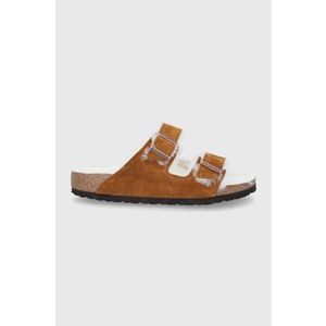 Birkenstock - Semišové pantofle Arizona Shearling obraz