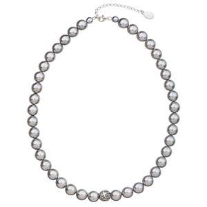 Evolution Group Perlový náhrdelník šedý s Preciosa krystaly 32011.3 obraz