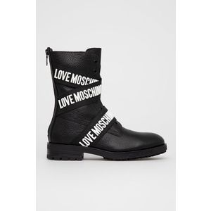 Love Moschino - Kožené kotníkové boty obraz