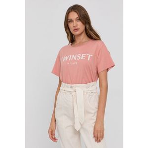 Twinset - Bavlněné tričko obraz