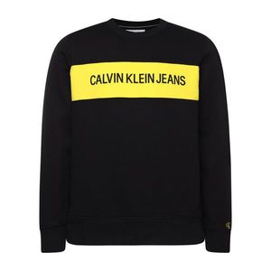 Calvin Klein pánská černá mikina Contrast - L (BAE) obraz
