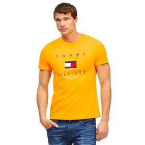Tommy Hilfiger pánské žluté triko obraz