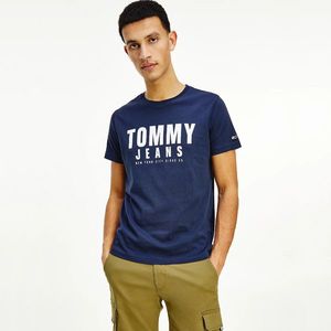 Tommy Jeans pánské modré triko obraz