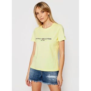 Tommy Hilfiger dámské žluté tričko obraz