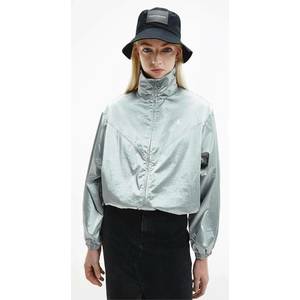 Calvin Klein dámská stříbrná bunda obraz