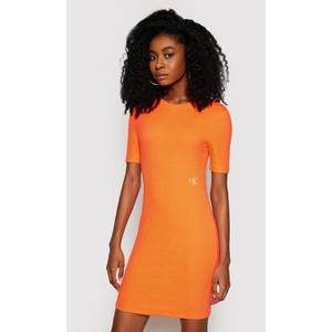 Calvin Klein dámské oranžové šaty obraz