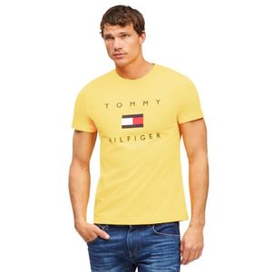 Tommy Hilfiger pánské žluté tričko triko obraz