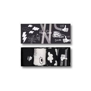 Happy Socks - Ponožky Black And White (4-pak) obraz