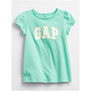 Tyrkysové holčičí baby tričko GAP Logo v-g drs obraz