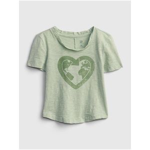 Zelené holčičí dětské tričko gen good graphic t-shirt obraz