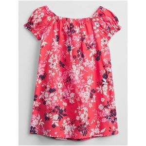 Růžové holčičí dětské šaty smocked floral swing dress obraz