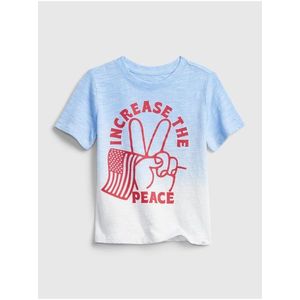 Modré klučičí dětské tričko short sleeve graphic t-shirt obraz