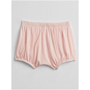 Růžové holčičí baby kraťasy bear bubble shorts GAP obraz