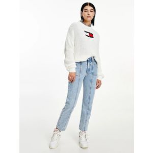 Tommy Jeans dámský bílý svetr obraz