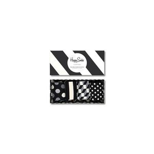 Happy Socks Black and White Gifts Box 4-Pack-4-7 černé XCBW09-9100-4-7 obraz