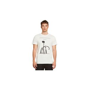 Dedicated T-shirt Stockholm Simplicity Bike Off-White-XL bílé 18281-XL obraz