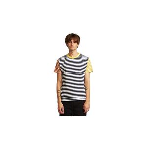 Dedicated T-shirt Stockholm Block Stripes Multi Color XL Multicolor 18549-XL obraz