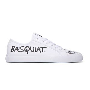 DC Shoes x Basquiat Manual Shoes-10 bílé ADYS300688-WBI-10 obraz