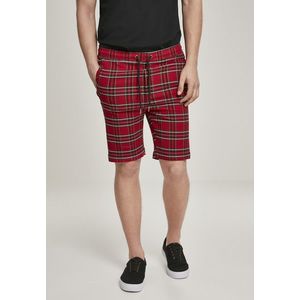 Urban Classics Checker Shorts red/blk obraz