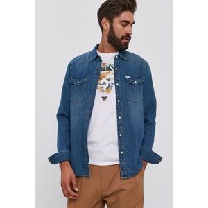 Guess - Bavlněná džínová košile obraz
