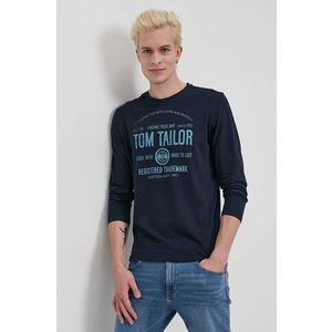 Tom Tailor - Bavlněné tričko s dlouhým rukávem obraz