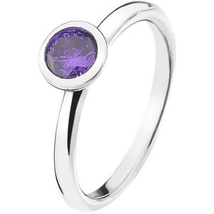 Hot Diamonds Stříbrný prsten Emozioni Scintilla Violet Spirituality ER021 51 mm obraz