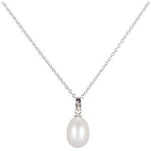 JwL Luxury Pearls Stříbrný náhrdelník s pravou perlou JL0436 (řetízek, přívěsek) 45 cm obraz