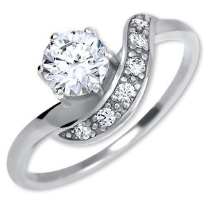 Brilio Silver Stříbrný zásnubní prsten 426 001 00534 04 50 mm obraz
