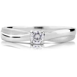 Cutie Diamonds Luxusní zásnubní prsten z bílého zlata s briliantem DZ6817-1906-00-X-2 48 mm obraz