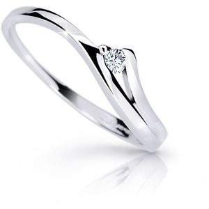 Cutie Diamonds Půvabný prsten z bílého zlata s briliantem DZ6818-1718-00-X-2 48 mm obraz
