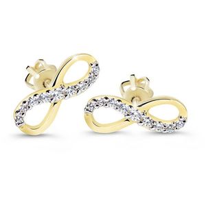 Cutie Diamonds Elegantní náušnice ze žlutého zlata s brilianty ve tvaru nekonečna DZ60149-30-00-X-1 obraz