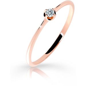 Cutie Diamonds Jemný prsten z růžového zlata s briliantem DZ6729-2931-00-X-4 48 mm obraz