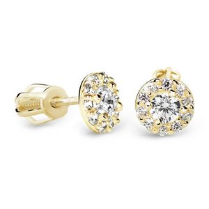Cutie Diamonds Luxusní peckové náušnice ze žlutého zlata s brilianty DZ60167-30-00-X-1 obraz