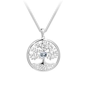 Preciosa Krásný stříbrný náhrdelník Strom života Sparkling Tree of Life 5329 00 (řetízek, přívěsek) obraz